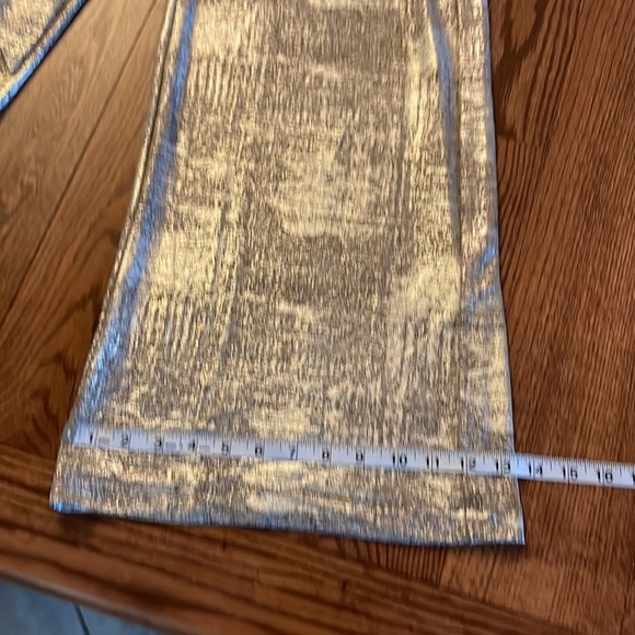 Connect women’s OVERSIZED METALLIC jumpsuit LIQUID stretch gold blk WIDE LEG Sm - Picture 14 of 16